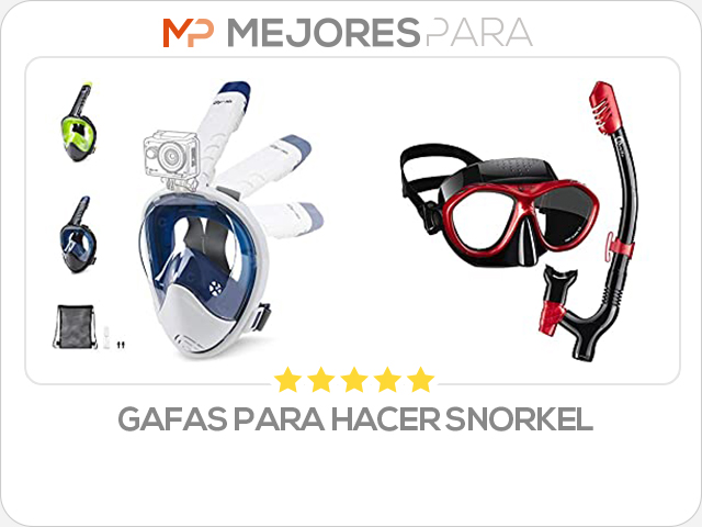 gafas para hacer snorkel