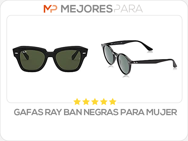 gafas ray ban negras para mujer