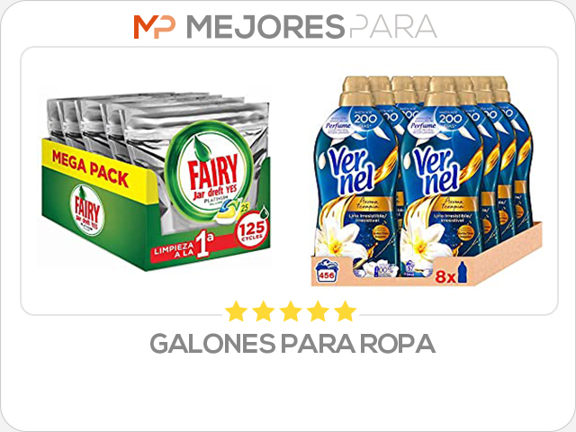 galones para ropa