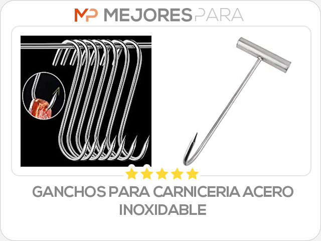 ganchos para carniceria acero inoxidable