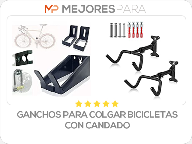 ganchos para colgar bicicletas con candado