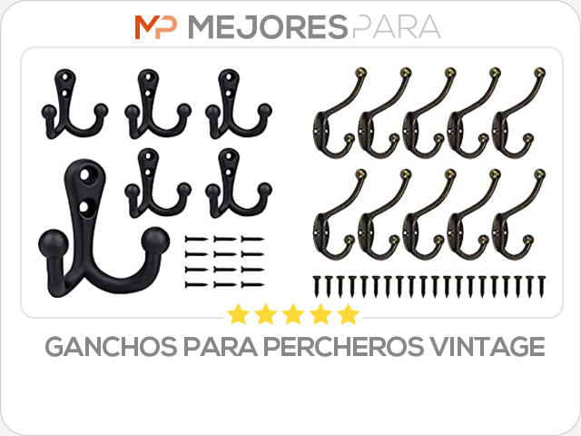 ganchos para percheros vintage
