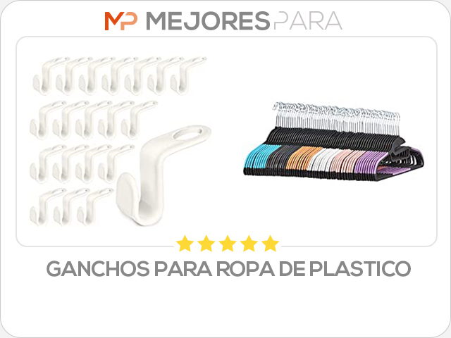 ganchos para ropa de plastico