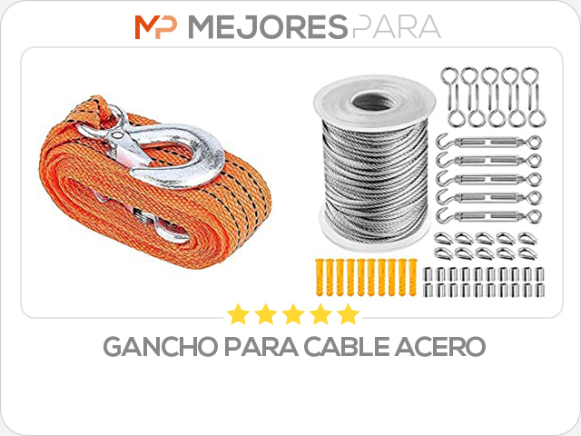 gancho para cable acero