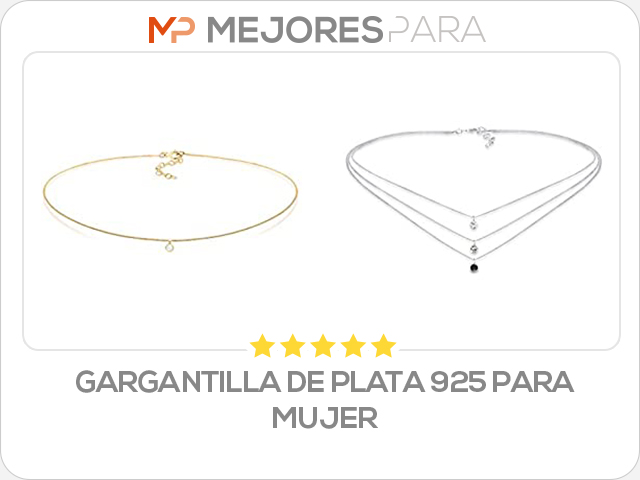 gargantilla de plata 925 para mujer