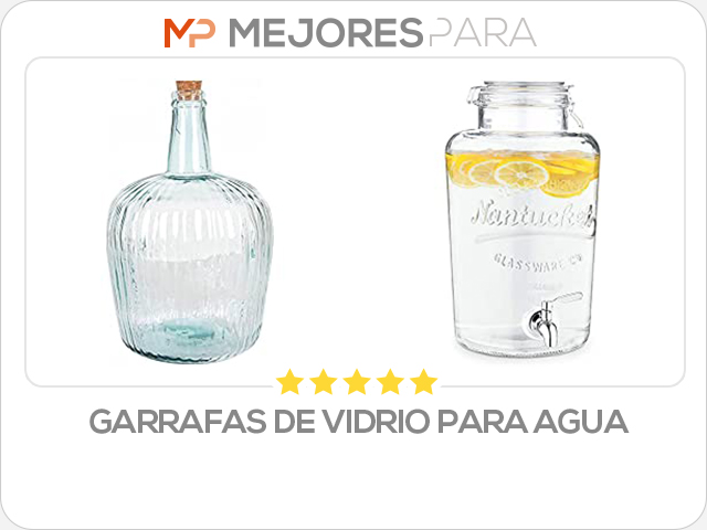 garrafas de vidrio para agua