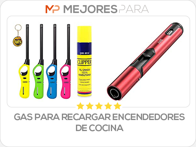 gas para recargar encendedores de cocina