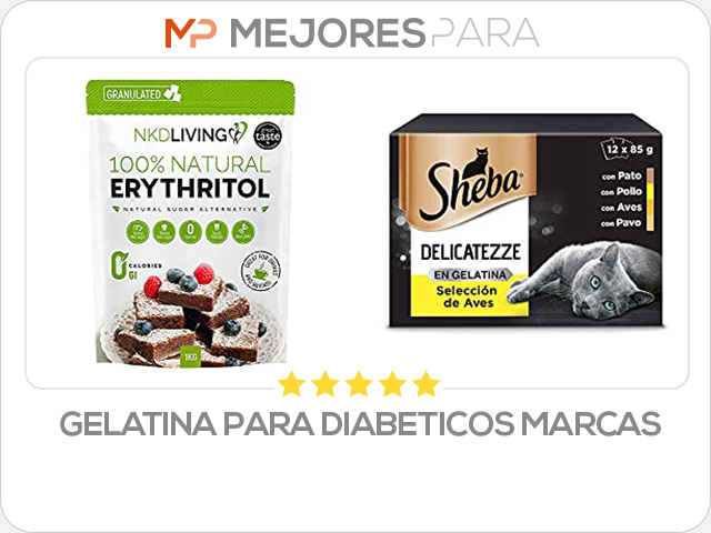 gelatina para diabeticos marcas