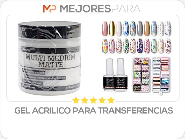 gel acrilico para transferencias