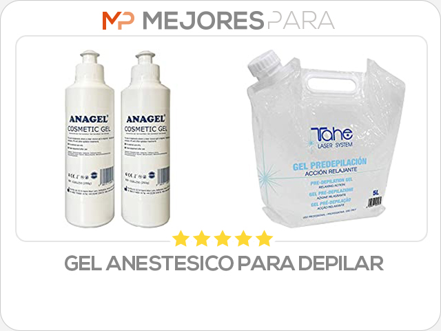 gel anestesico para depilar