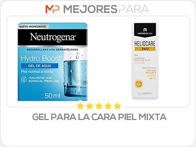 gel para la cara piel mixta