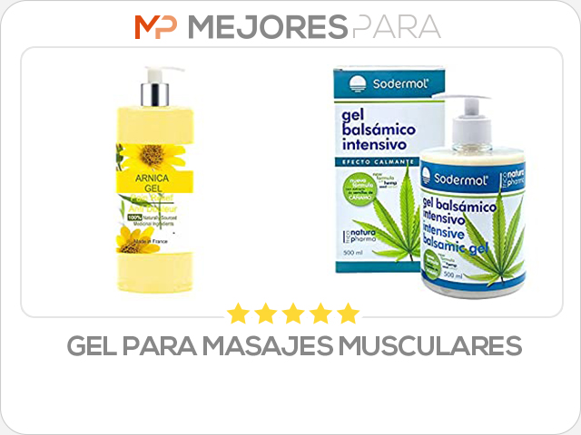 gel para masajes musculares