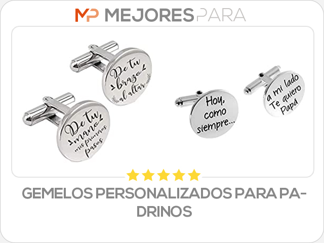 gemelos personalizados para padrinos