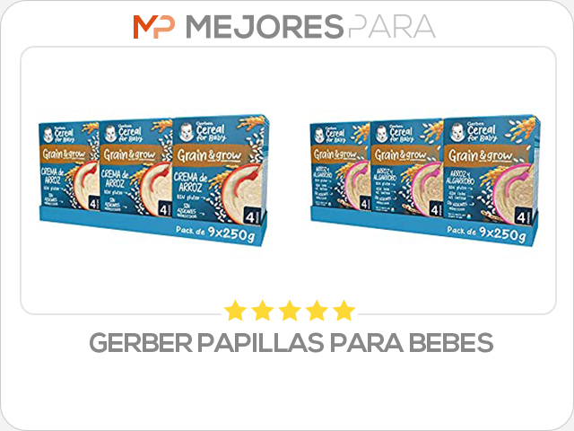 gerber papillas para bebes