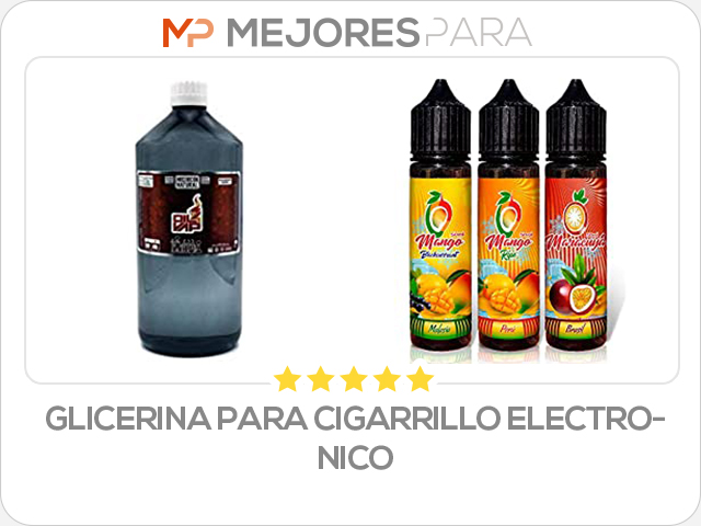 glicerina para cigarrillo electronico