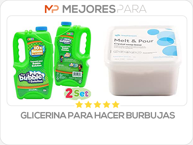 glicerina para hacer burbujas