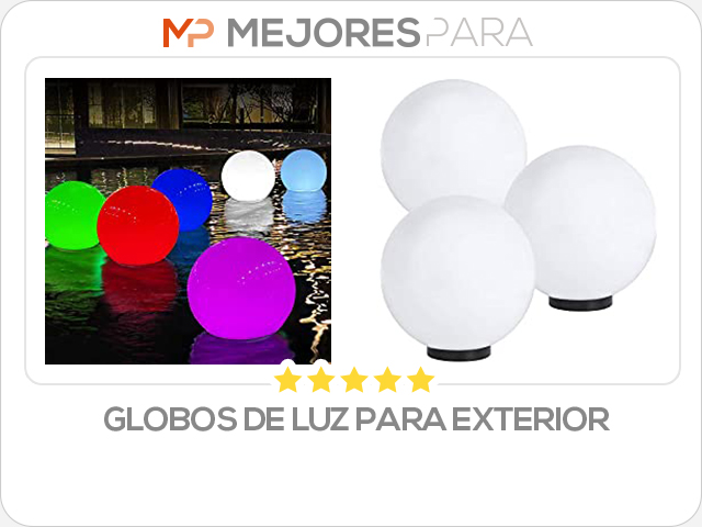 globos de luz para exterior