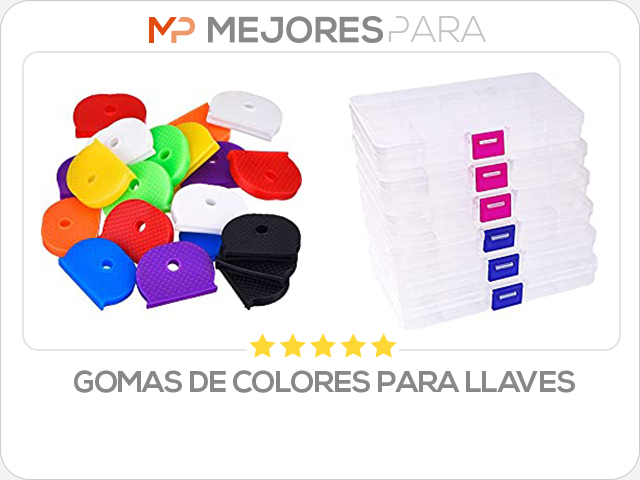 gomas de colores para llaves