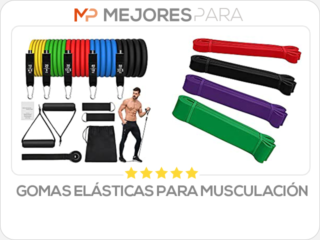 gomas elásticas para musculación