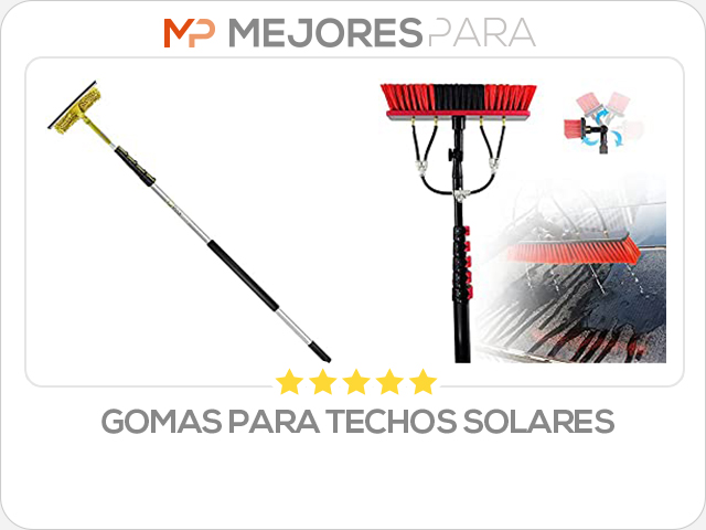 gomas para techos solares