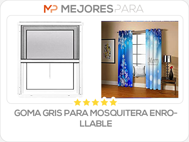 goma gris para mosquitera enrollable