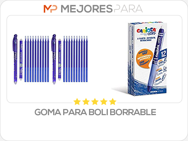 goma para boli borrable