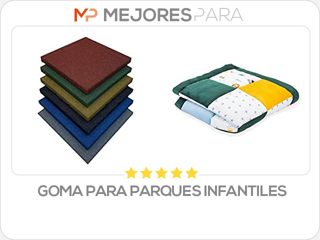 goma para parques infantiles