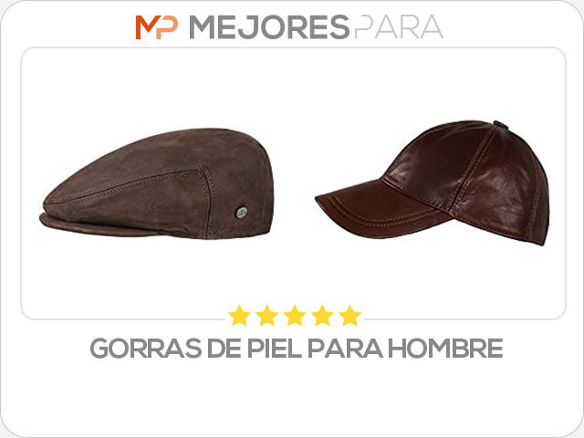 gorras de piel para hombre