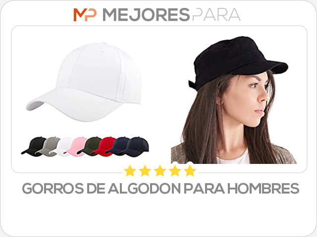 gorros de algodon para hombres