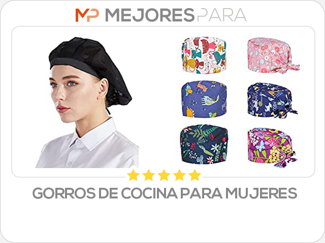 gorros de cocina para mujeres