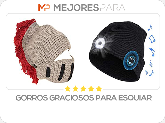 gorros graciosos para esquiar