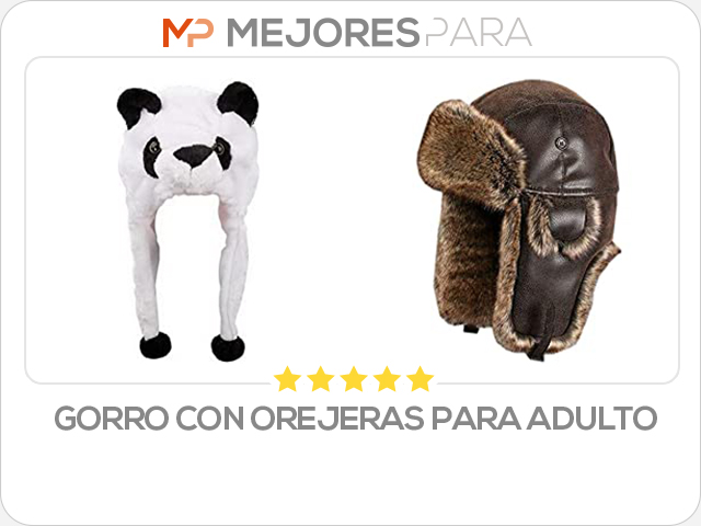 gorro con orejeras para adulto