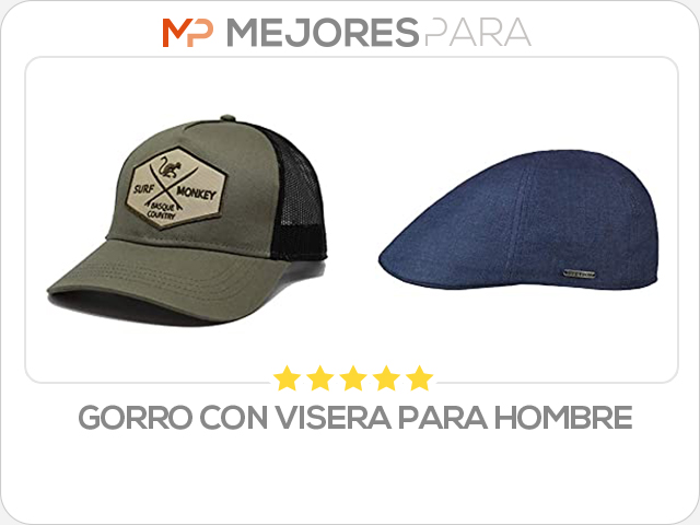 gorro con visera para hombre