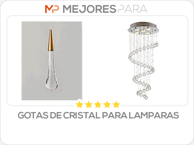 gotas de cristal para lamparas