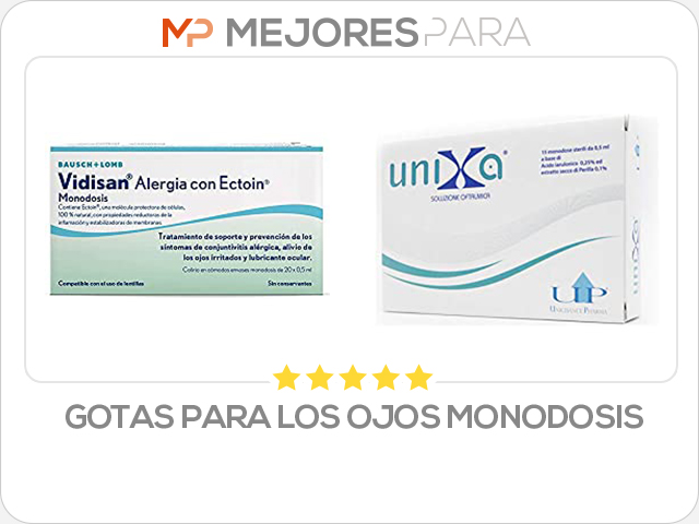 gotas para los ojos monodosis