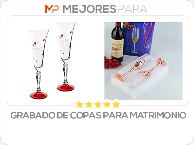 grabado de copas para matrimonio