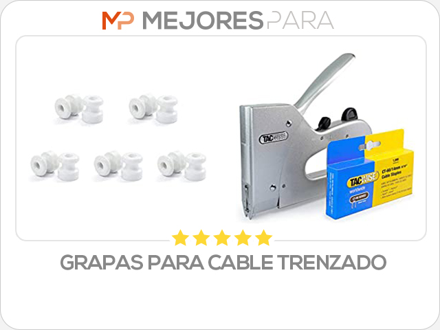 grapas para cable trenzado