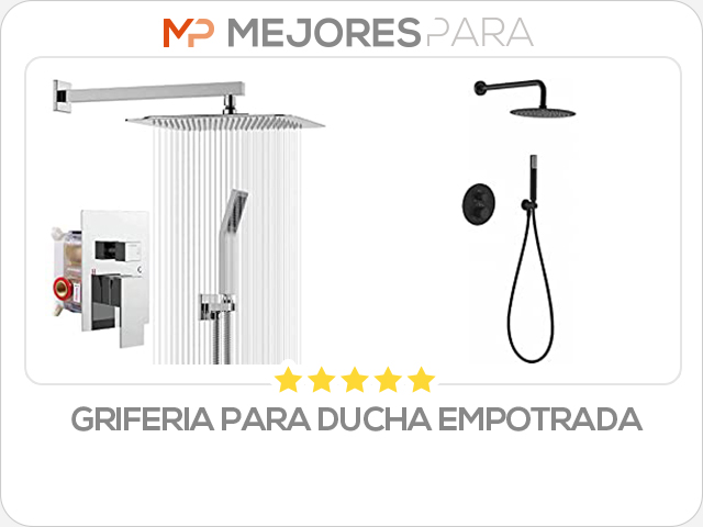 griferia para ducha empotrada