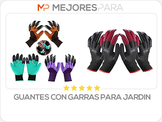 guantes con garras para jardin