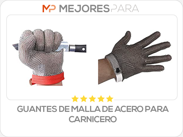 guantes de malla de acero para carnicero