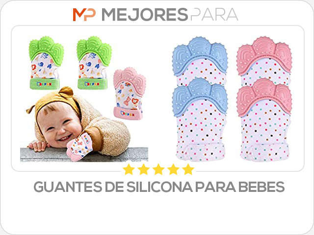 guantes de silicona para bebes