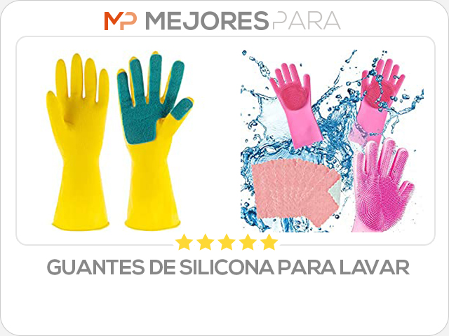 guantes de silicona para lavar