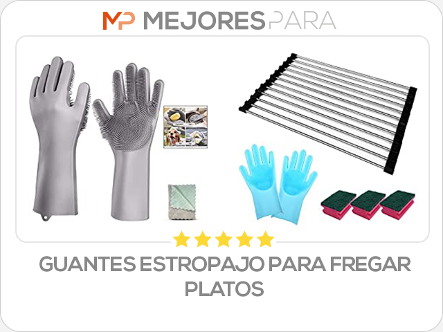 guantes estropajo para fregar platos