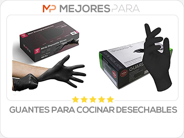 guantes para cocinar desechables