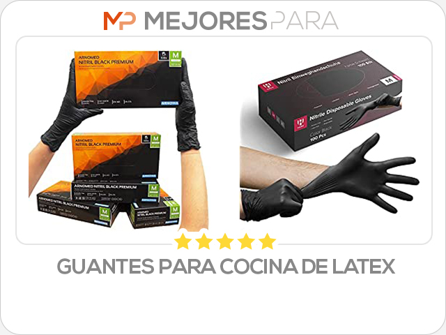 guantes para cocina de latex