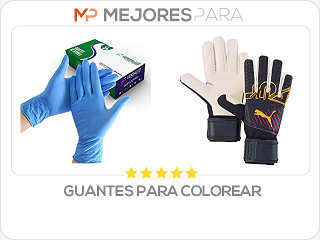 guantes para colorear