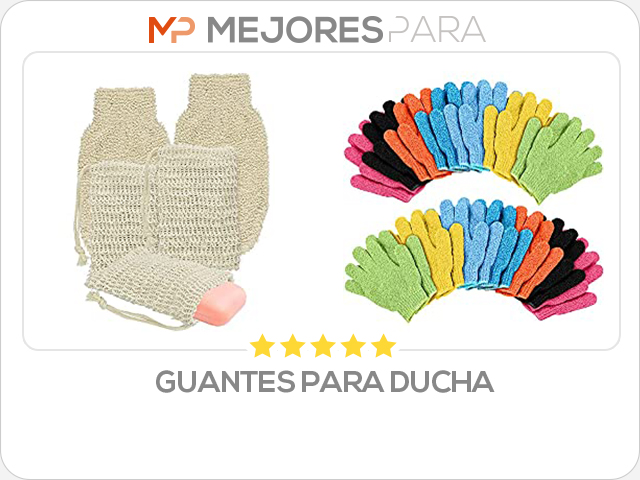 guantes para ducha