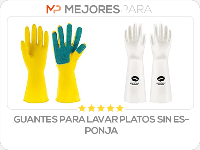 guantes para lavar platos sin esponja