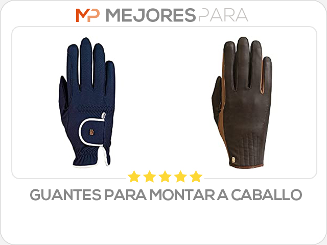 guantes para montar a caballo