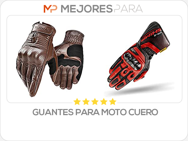 guantes para moto cuero